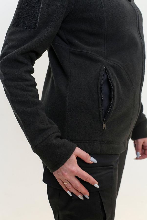 Жіноча кофта флісова "Нона" чорнаL 52, фото 1