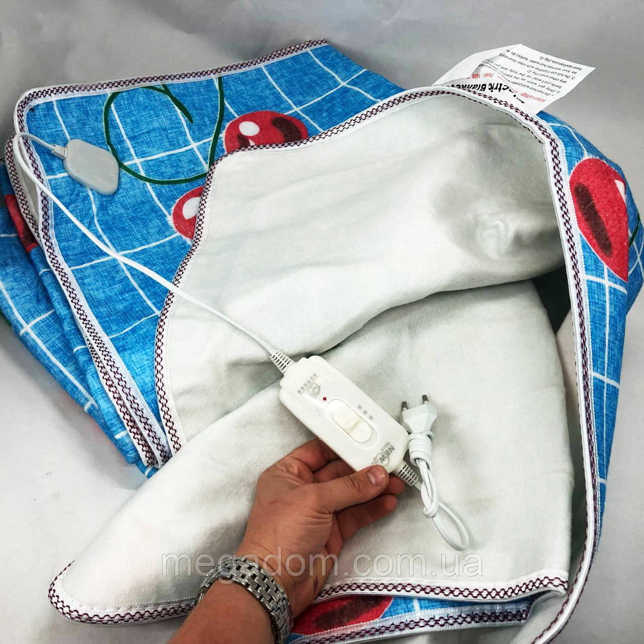 Електрична ковдра з функцією підігріву Electric Blanket 180х150см, Електроковдра, MI-835 Тепле покривало
