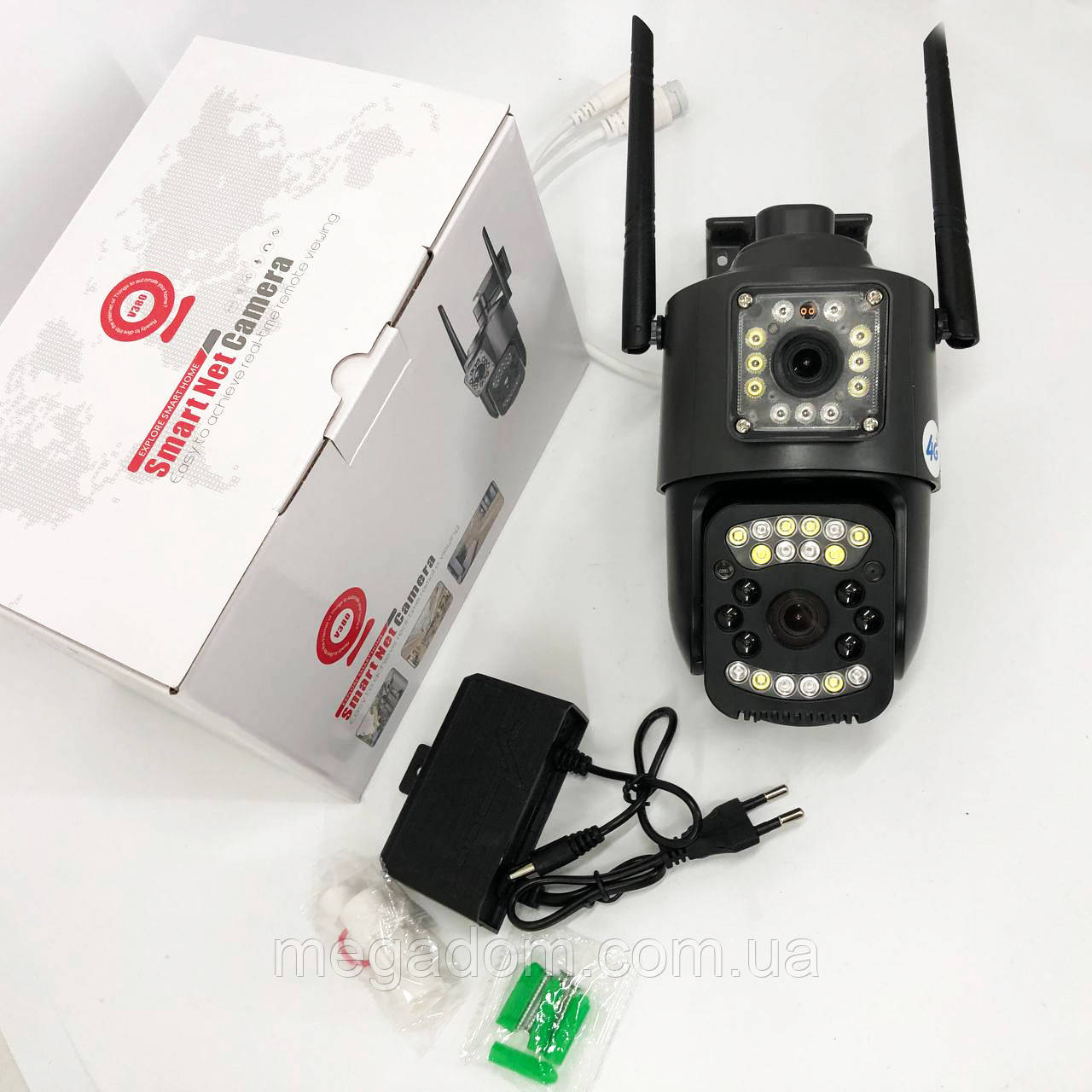 Камера відеоспостереження для дому квартири 4G/Wi-Fi SC03 V380pro 4 Mп, Камера для PU-468 охорони будинку
