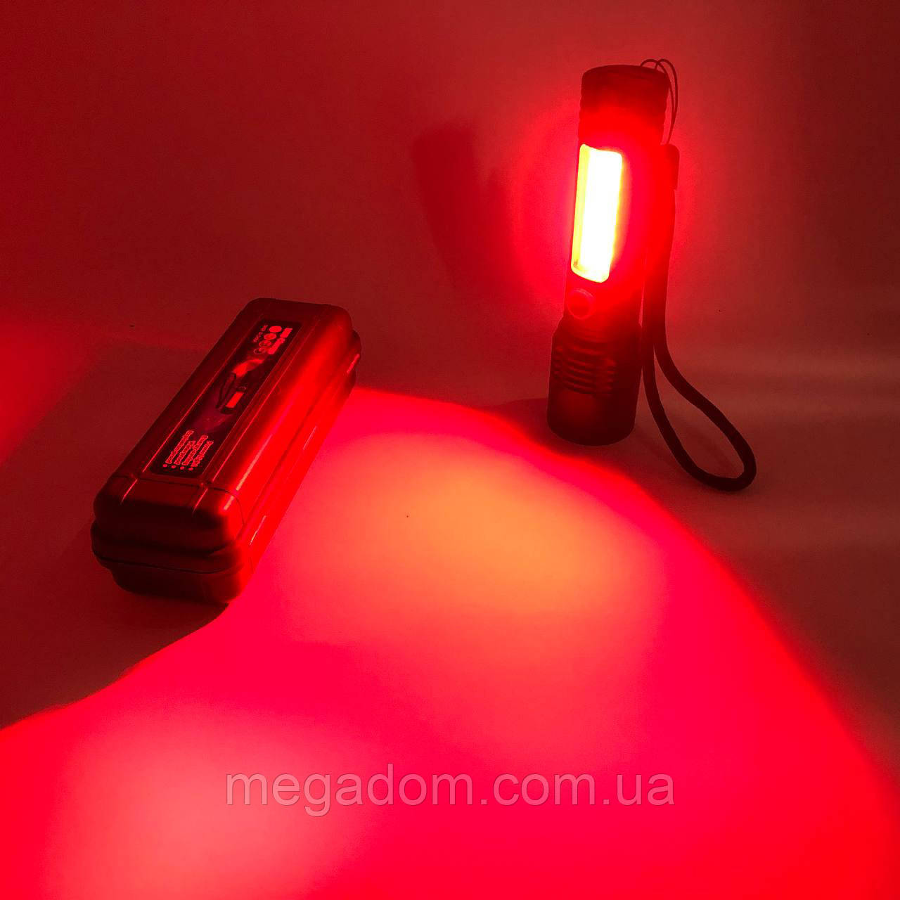 Ліхтар дальністю дії до 500 м BN-537-TG+COB (White+red), Ліхтарик поліцейський, VY-898 Потужні ліхтарики