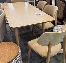 Стіл обідній розкладний Осло 120 , колір натуральний, фото 2