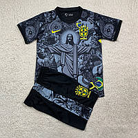 Формы детские Бразилия серый Мария,Футбольная форма,Форма для футбола