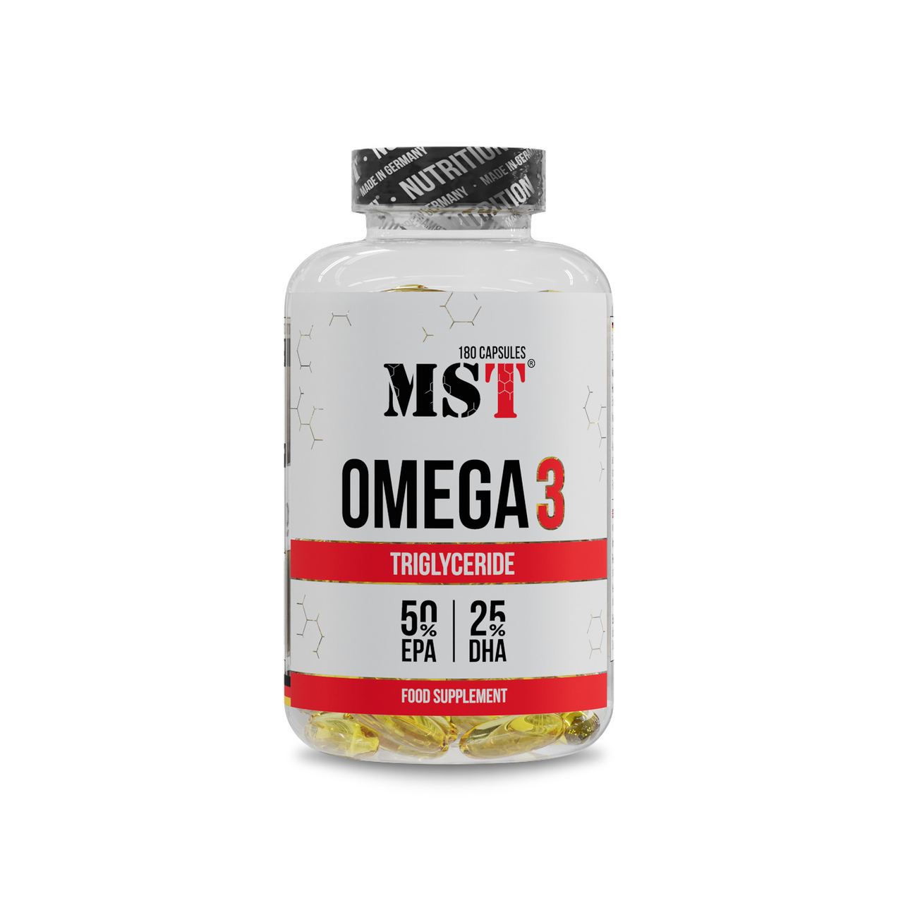 MST Omega 3 Triglyceride 75% Тригліцериди Омега 180 капсул