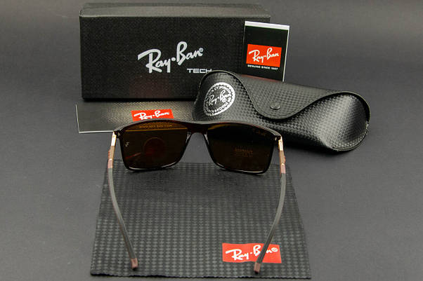 Сонцезахисні окуляри RAY BAN поляризаційні (арт. RB4347) коричневий, фото 6