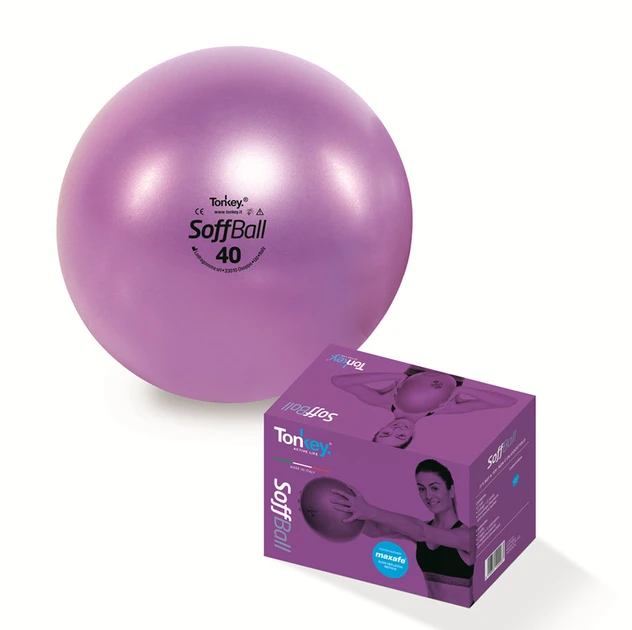 М'яч гімнастичний Ledragomma Softball Maxafe М'яч для пілатесу Ø 15 см Фіолетовий, фото 1