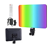 Світлодіодна RGB-лампа 36х25 см, Відеосвітло PM 36 RGB з штативом 210 см, фото 9