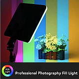 Світлодіодна RGB-лампа 36х25 см, Відеосвітло PM 36 RGB з штативом 210 см, фото 10