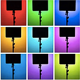Світлодіодна RGB-лампа 36х25 см, Відеосвітло PM 36 RGB з штативом 210 см, фото 11