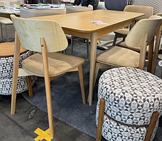 Стіл обідній розкладний Осло 120 , колір натуральний, фото 3