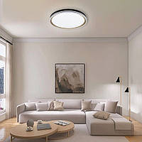 Світлодіодна люстра GABO R 90 Вт 510x85 мм Чорно-золота