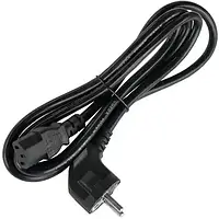 Шнур живлення 3x1,5мм, 1,8м, чорний