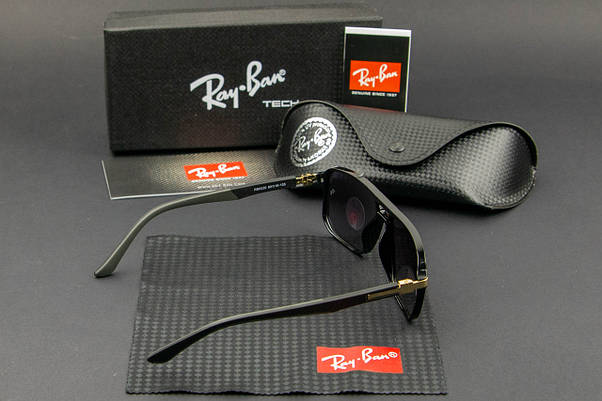 Сонцезахисні окуляри RAY BAN поляризаційні (арт. RB8220) чорний/ лінза чорний градієнт, фото 6