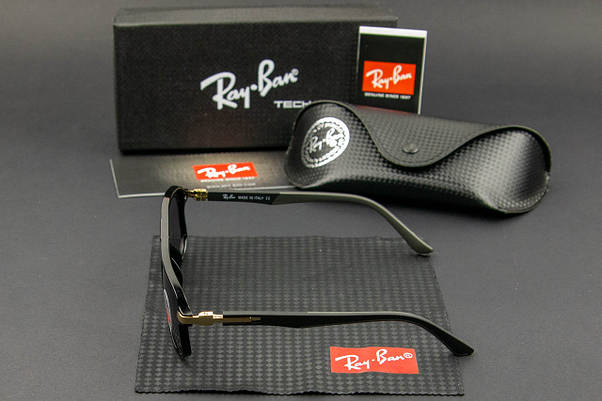 Сонцезахисні окуляри RAY BAN поляризаційні (арт. RB8220) чорний/ лінза чорний градієнт, фото 4