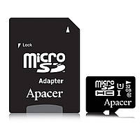 Картка пам'яті Apacer microSDHC UHS-I 32 GB R100 V10 A1 + SD adapter, флешка пам'яті мікро sd + адаптер
