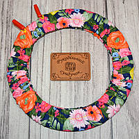 Чохол для п'ялець Nurge 195 мм Яскраві квіти на синьому