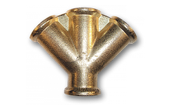 Трійник 4 x РВ 3/8", латунь, SP029