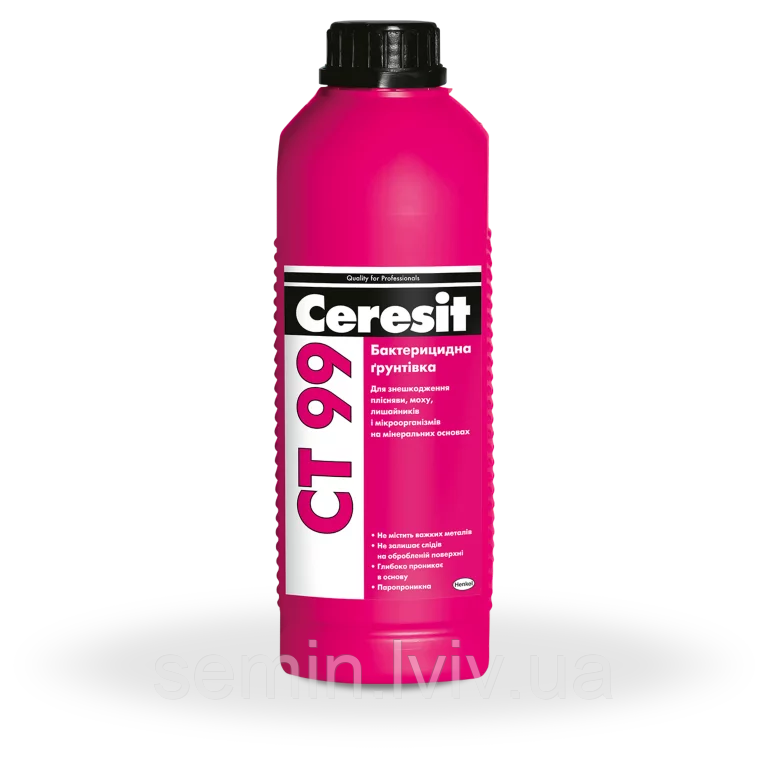 Антимікробна грунтовка ceresit CT99 1л, фото 1