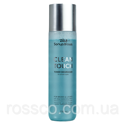 ZOLA x Sonya Brows Тонер-знежирювач для брів та вій Clean Touch, фото 1