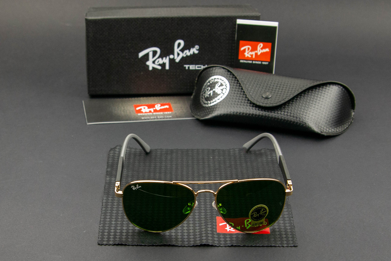 Сонцезахисні окуляри RAY BAN авіатори (арт. RB5217) зелені лінзи