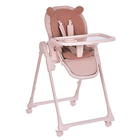 Стілець для годування El Camino CRYSTAL ME 1037 Bear Pink Рожевий