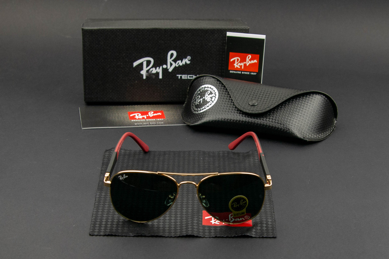 Сонцезахисні окуляри RAY BAN авіатори (арт. RB5217) золота оправа