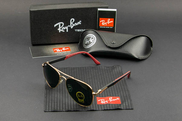 Сонцезахисні окуляри RAY BAN авіатори (арт. RB5217) золота оправа, фото 4