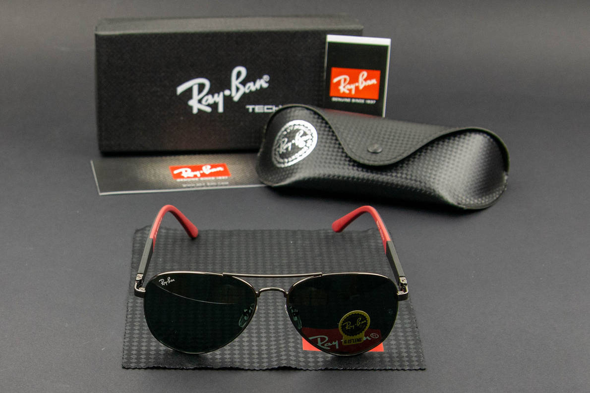 Сонцезахисні окуляри RAY BAN авіатори (арт. RB5217) срібна оправа, фото 1