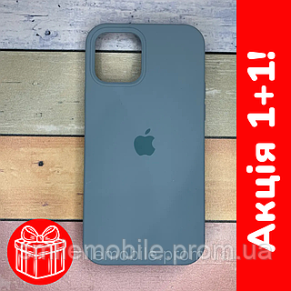 Чехол iPhone 13 Pro Max Silicone Case Full Camera Square side (51) cactus зеленый