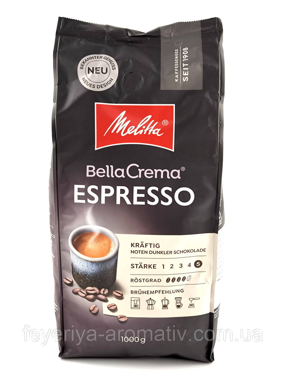 Кава в зернах Melitta Bella Crema Espresso 1 кг (Німеччина)