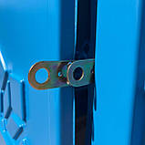 Пластикова душова кабіна вулична, вуличний душ синій, фото 4