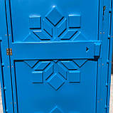 Пластикова душова кабіна вулична, вуличний душ синій, фото 7