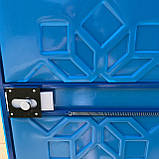 Пластикова душова кабіна вулична, вуличний душ синій, фото 5