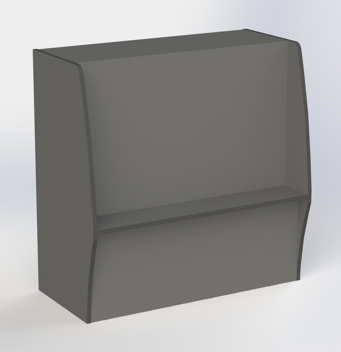 Торговий Прилавок з ДСП з висувним ящиком "КОМБІ" Графіт КП-120 90х120х45/32см