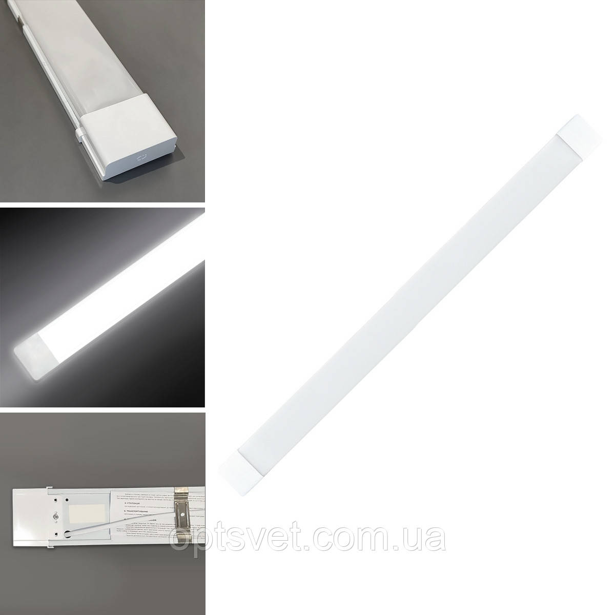 Лінійний LED світильник LN-4-60-1200-6 60W 6200К 1200mm, фото 1