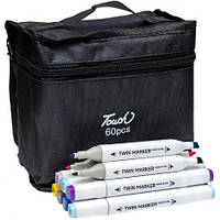 Набір скетч-маркерів 60 кольорів BV820-60 у сумці  купити дешево оптом в інтернет-магазині