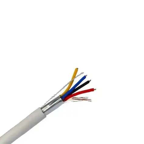 Кабель сигнальний 4x0,22 ССА в екрані EUROSAT, білий, 100 м, фото 1