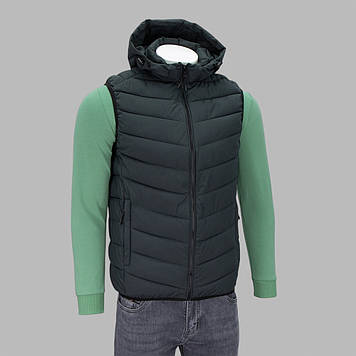 Жилетка чоловіча M.A.D.I.S.S HC005 Сіра 100% поліестер M(Р)