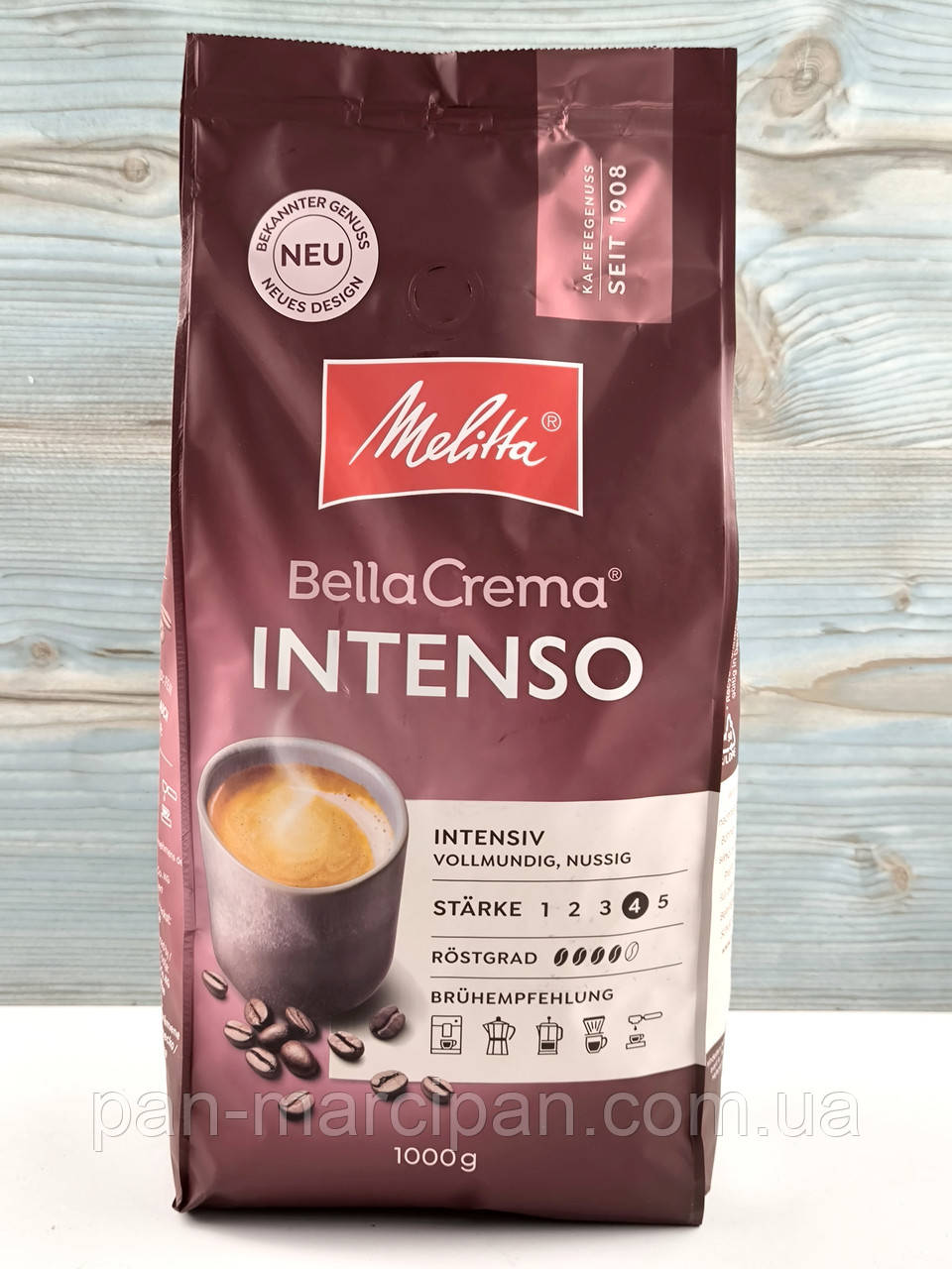 Кава зернова Melitta Bella Crema Intenso 1 кг Німеччина, фото 1