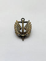 Кокарда морської піхоти нового зразка метал (золото)