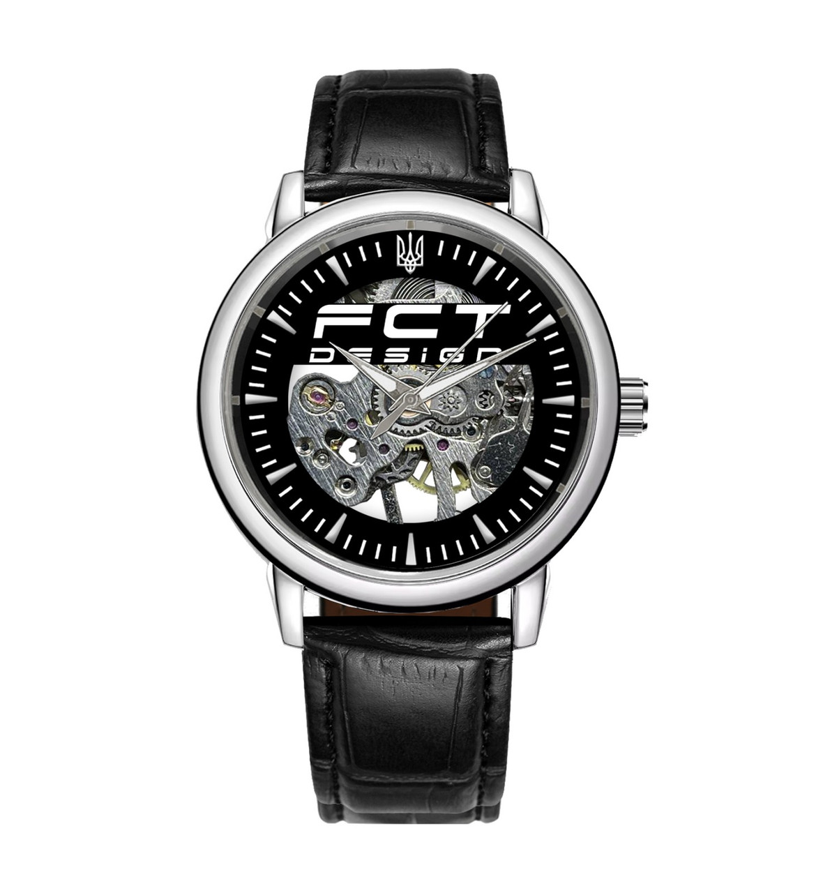 Годинник наручний FCT DESIGN Model 022 Чорні з UEF друком
