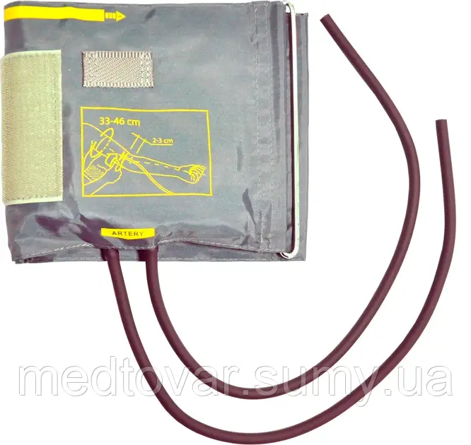 Манжета для тонометра Little Doctor збільшена LD-CUFF N2LR 33-46 см (2 трубки)
