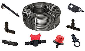 Набір для крапельного поливу 100м (Сліпа трубка)