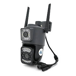 2+2 Мп 4G відеокамера з двома об'єктивами вулична SD/карта YOSO YO-IPC41D4MP50 PTZ 2.8mm V380