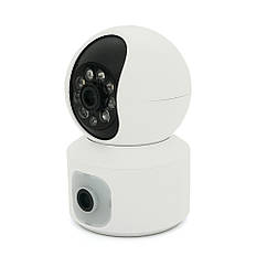 2+2 МП Wi-Fi відеокамера внутрішня з двома об'єктивами SD/карта PiPo PP-IPC28D2MP15 PTZ 2.8 mm ICSee