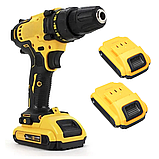 Дриль-шуруповерт 24V DCD792D2 із запасним акумулятором, зарядною станцією, повним набором інструментів у кейсі, фото 5