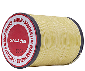 Galaces 0.80 мм світло-бежевий (S003) плоский шнур увіщений по шкірі