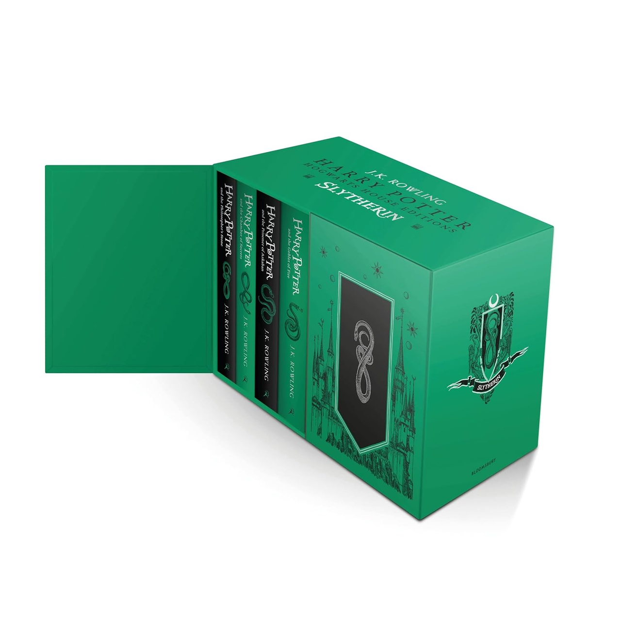 Книга Harry Potter House Editions Slytherin Paperback Box Set (Подарунковий набір), фото 1