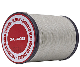 Galaces 0.80 мм світло-сірий (S022) плоский шнур увіщений по шкірі