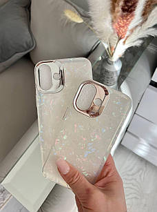 Перламутровий перловий чохол на IPhone 16 plus