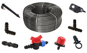 Набір для крапельного поливу 100м (Сліпа трубка)